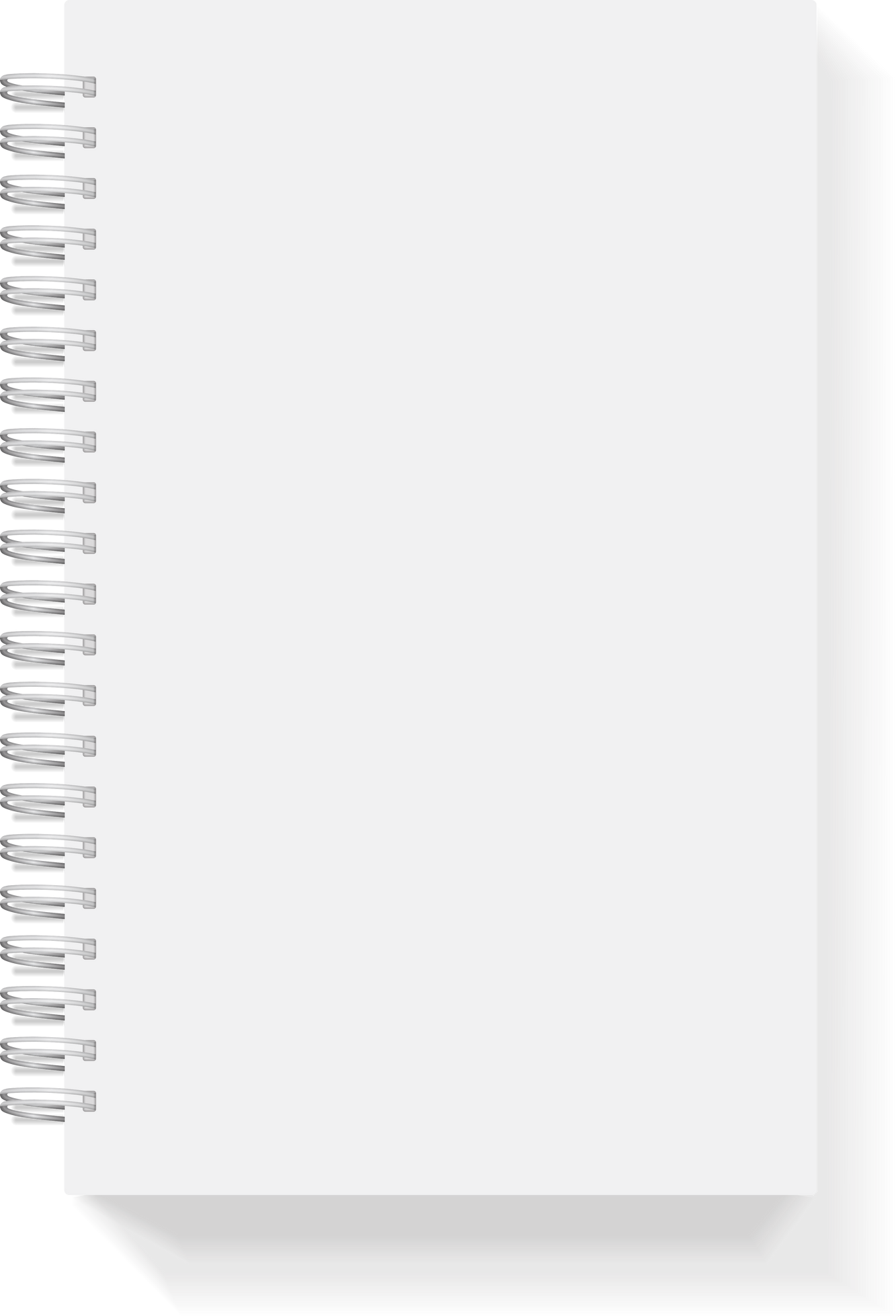 white blank notebook mockup